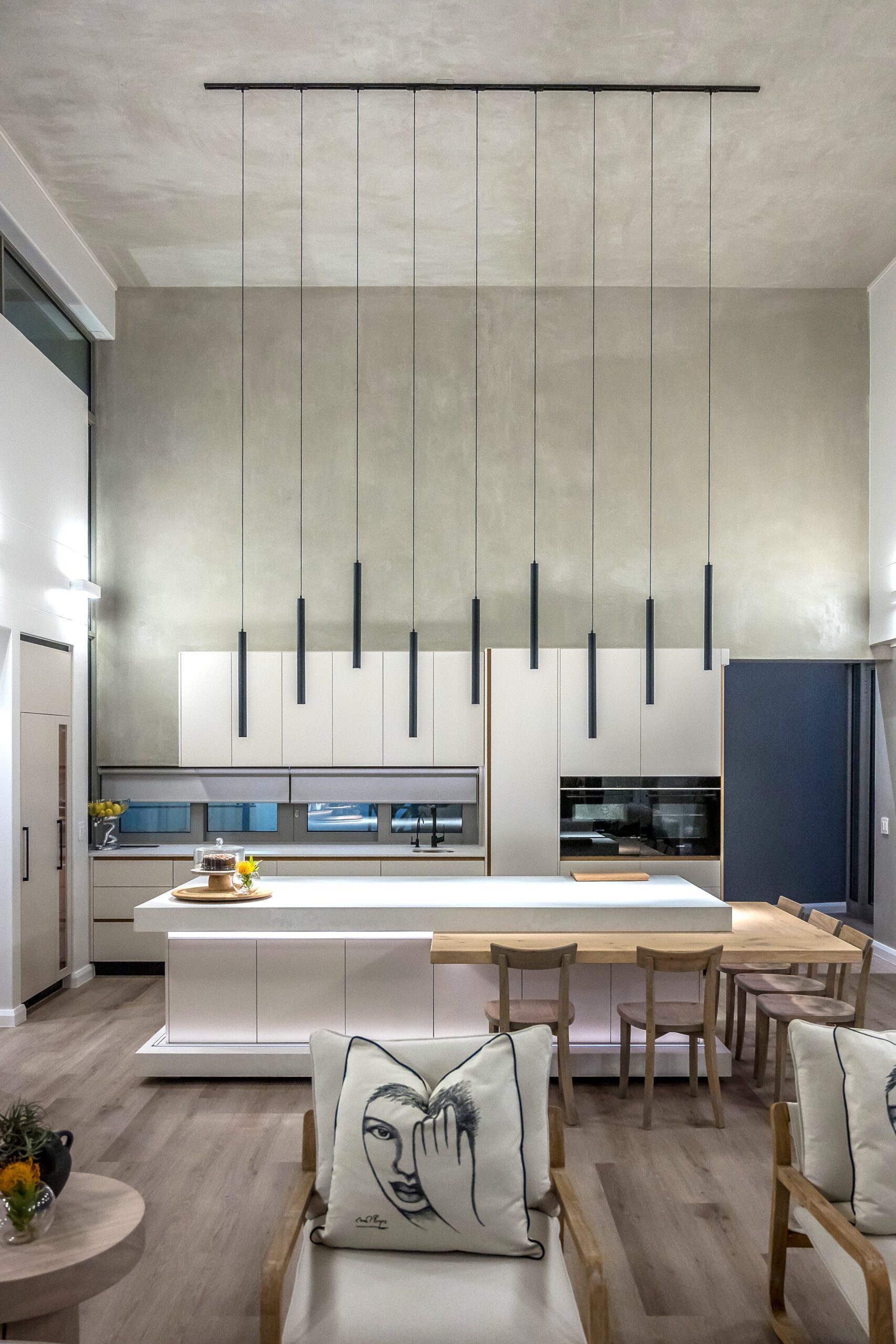 modern-kitchen-interior-designer-garden-route-2 Modern open plan kitchen with hanging lights designed by a interior designer in the garden route